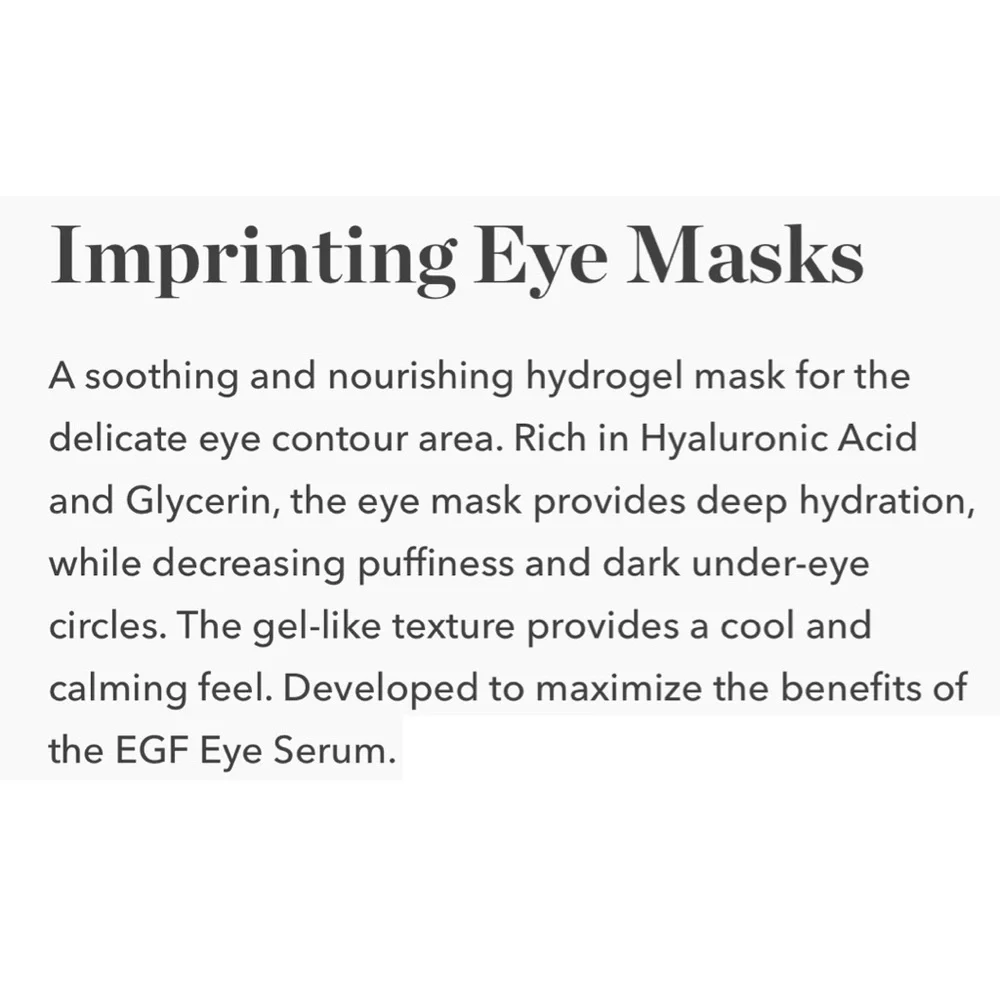 $4❤️‍🔥 Bioeffect Imprinting Eye Mask 👁️ NEW Patch Hyaluronic Acid